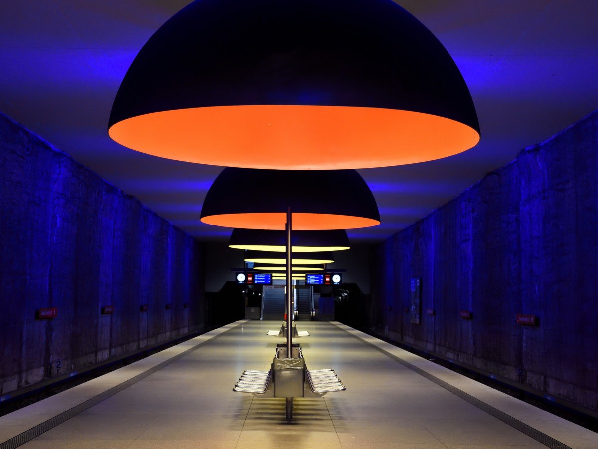 Stunning metro station in Munich