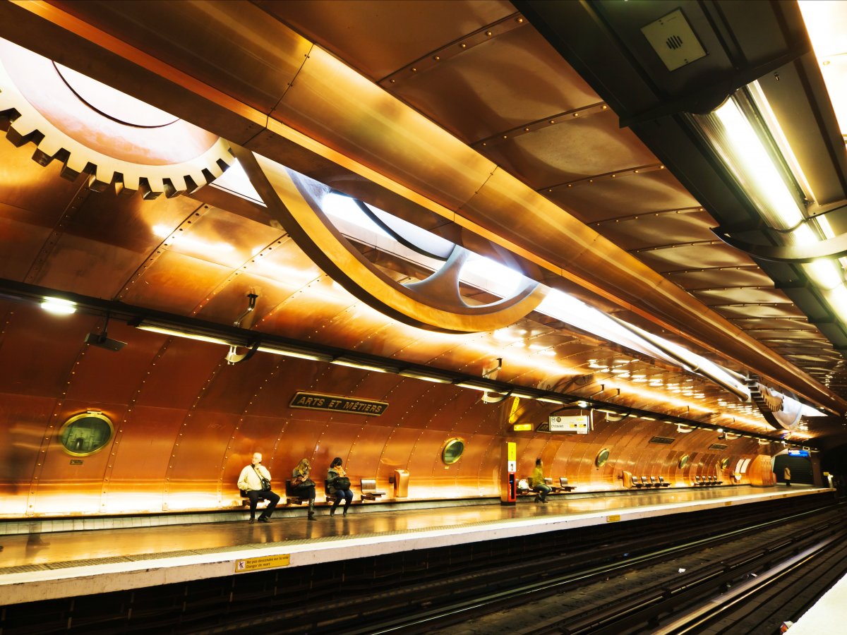 Beautiful metro stations Paris.