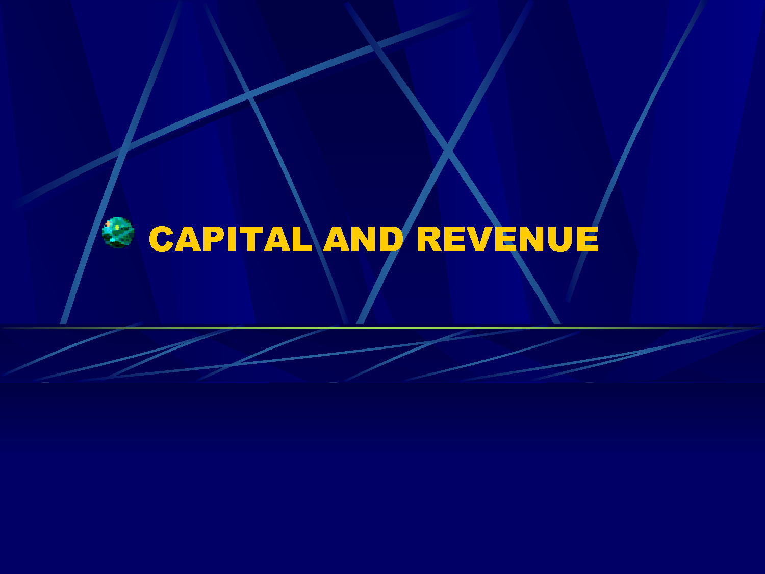 Revenue And Capital Expenditure